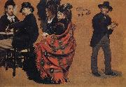 Ilia Efimovich Repin Table of men and women oil on canvas